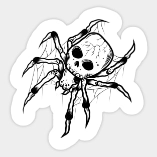 Skull spider Sticker